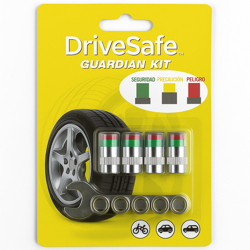 DriveSafeCaps - Kit Válvulas de aire del nivel de aire en neumáticos