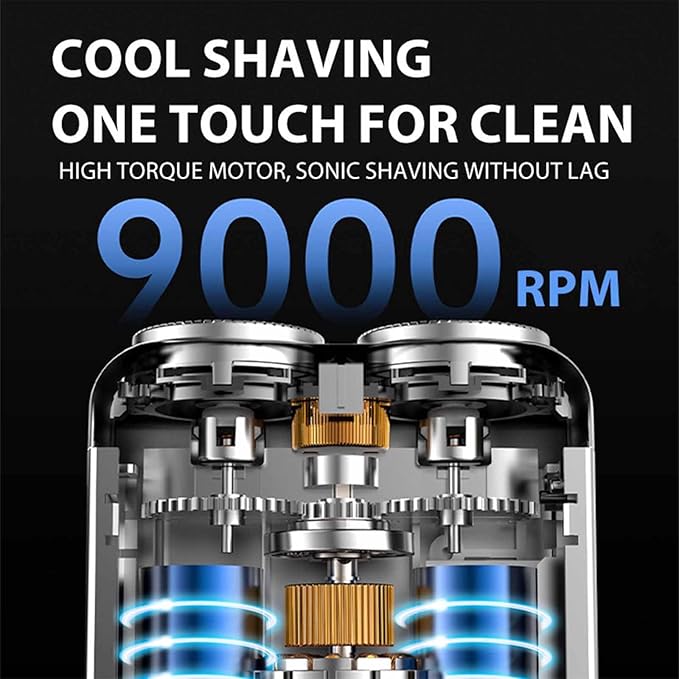 Novashave® - Afeitadora eléctrica portátil de doble anillo rotatorio