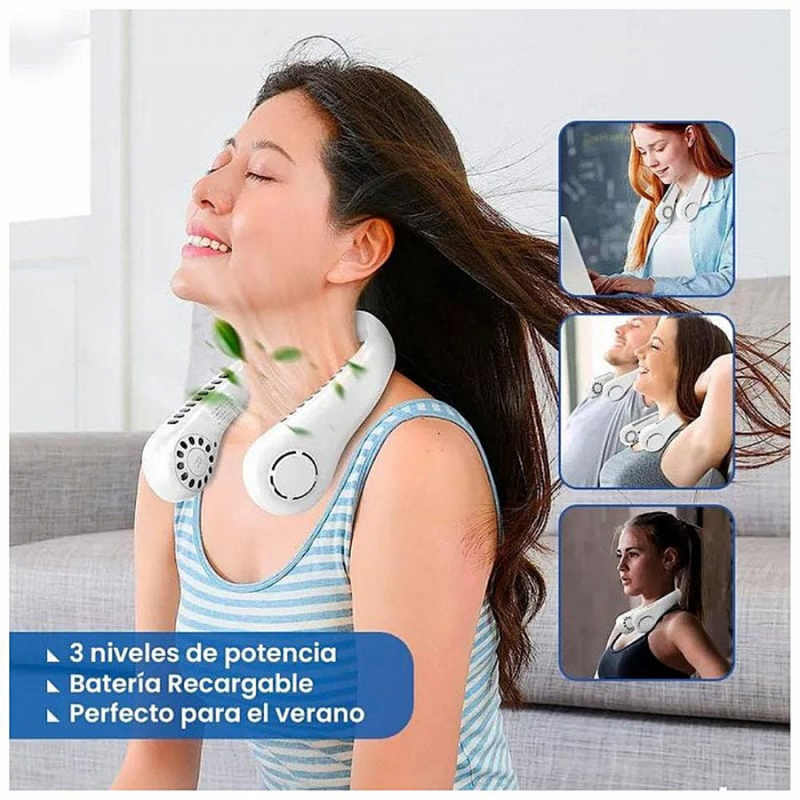 CoolAir Pro™ | Ventilador de Cuello Portátil