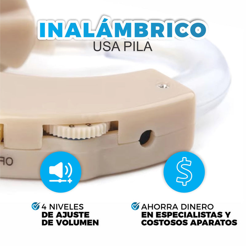 GoldenEar® - Audífono Amplificador Libre de Prescripción [SOLO HOY HASTA 23:59PM!!!]