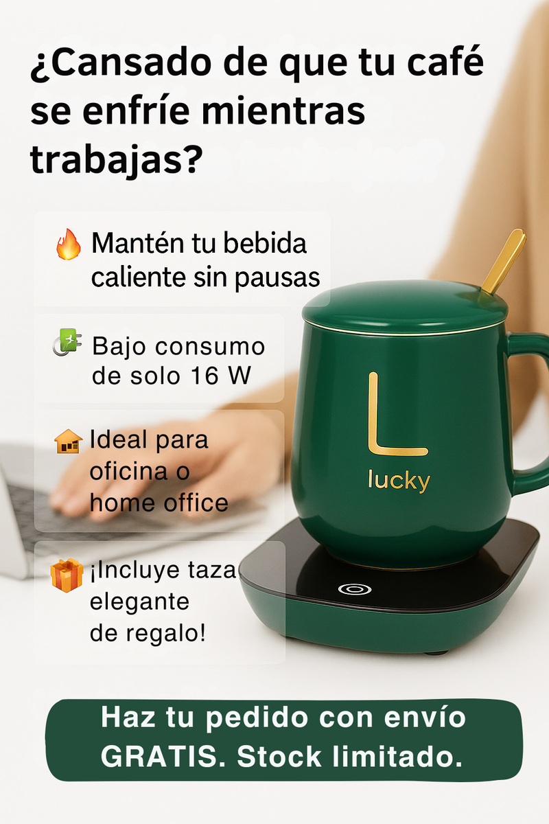 Set Calentador TazaMía | ¡Calor que dura, diseño que enamora!